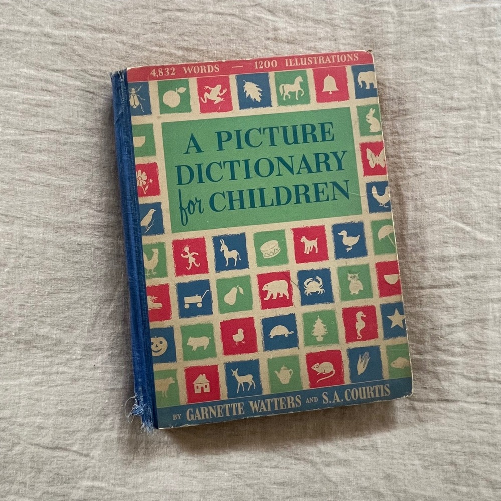 Vintage Picture Dictionary For Children